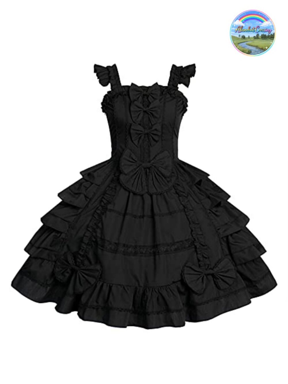 Sweet Lolita Victorian Sleeveless Princess Cosplay Dress Lace Layers
